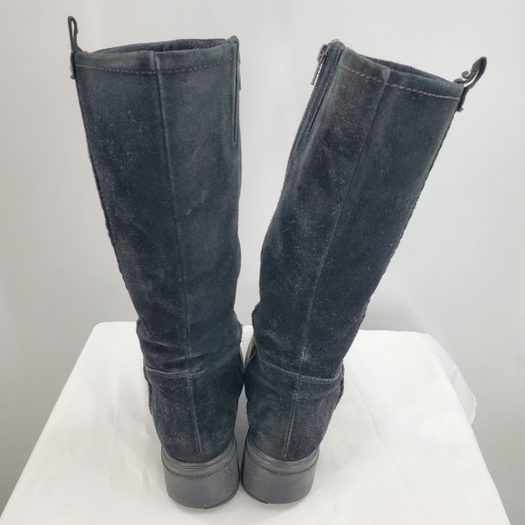Aquatalia black suede riding boots 7.5 - Picture 14 of 16